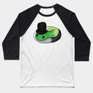 Aromantic Snake in a top hat Baseball T-Shirt